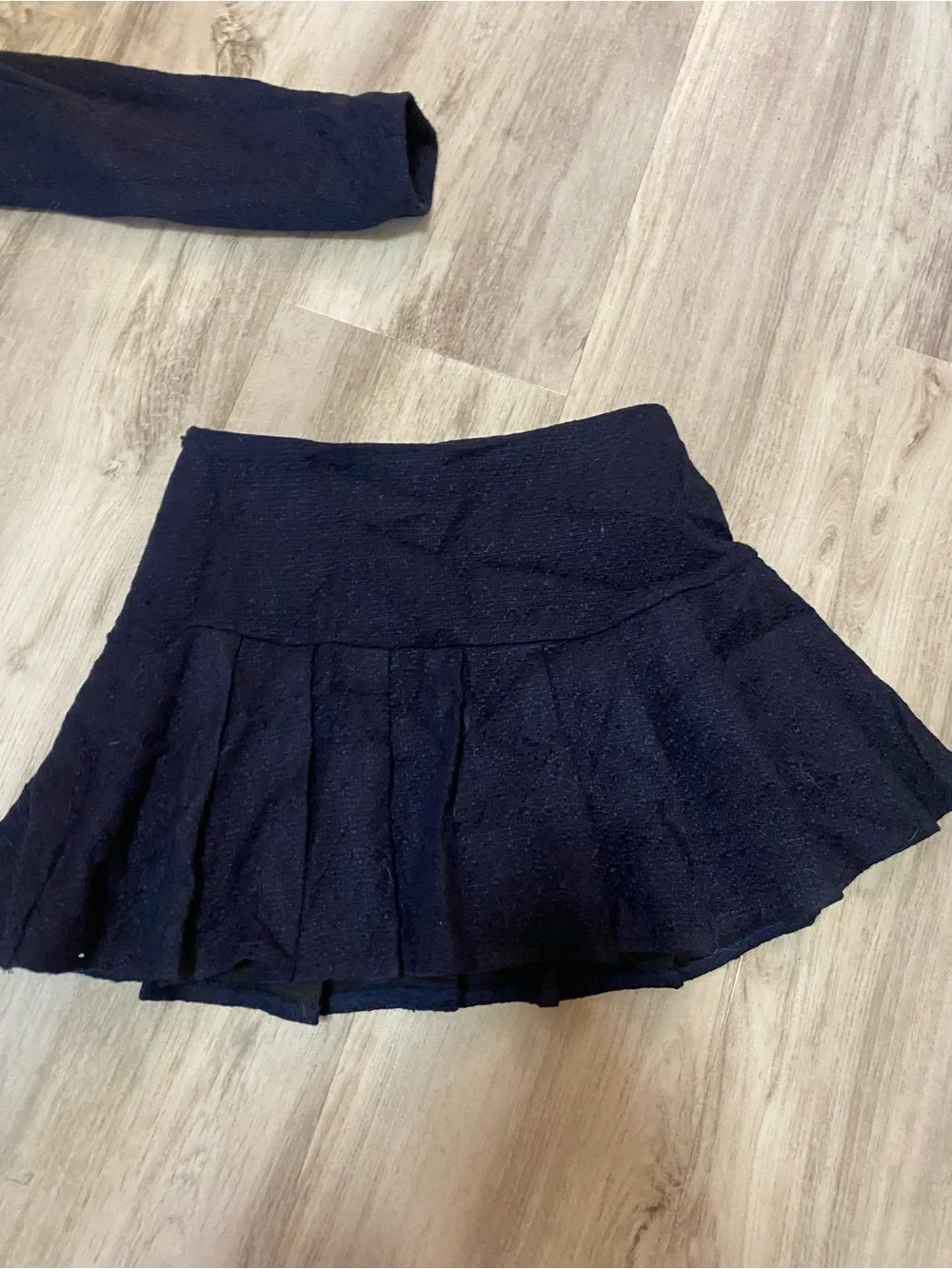 Cider Navy Tweed Skirt Set - Elegant Women's Two-Piece -NWOT never worn